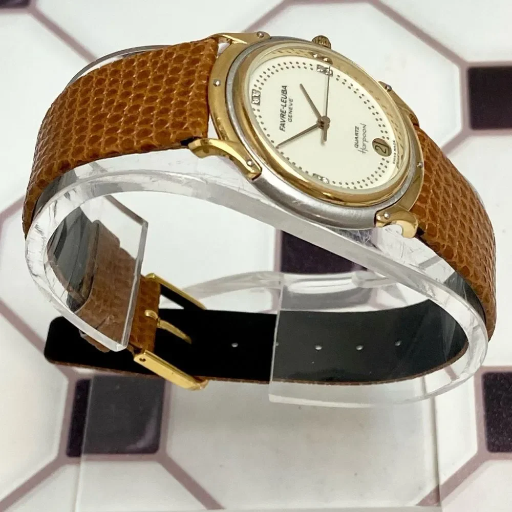 Vintage Favre-Leuba Geneve Swiss Made Diamond Accent Men's / Unisex Dress Watch